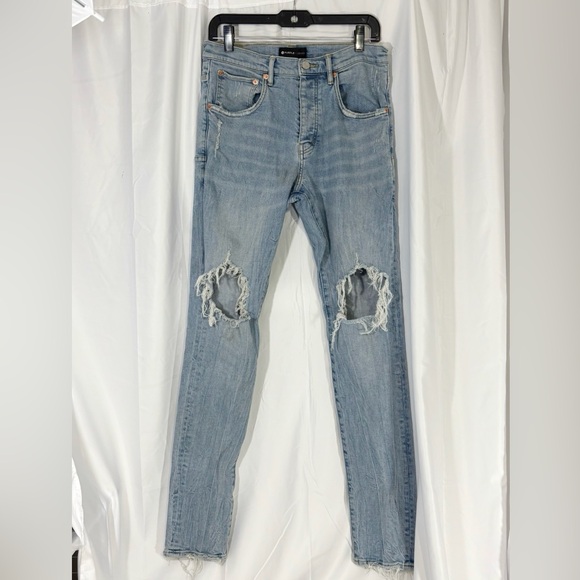 PURPLE BRAND P002 LIGHT INDIGO BLOWOUT | LT. BLUE size 32 - Picture 1 of 8